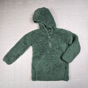 All in Motion Green Girls Shearling Fleece Pull Over Size Small 6/7